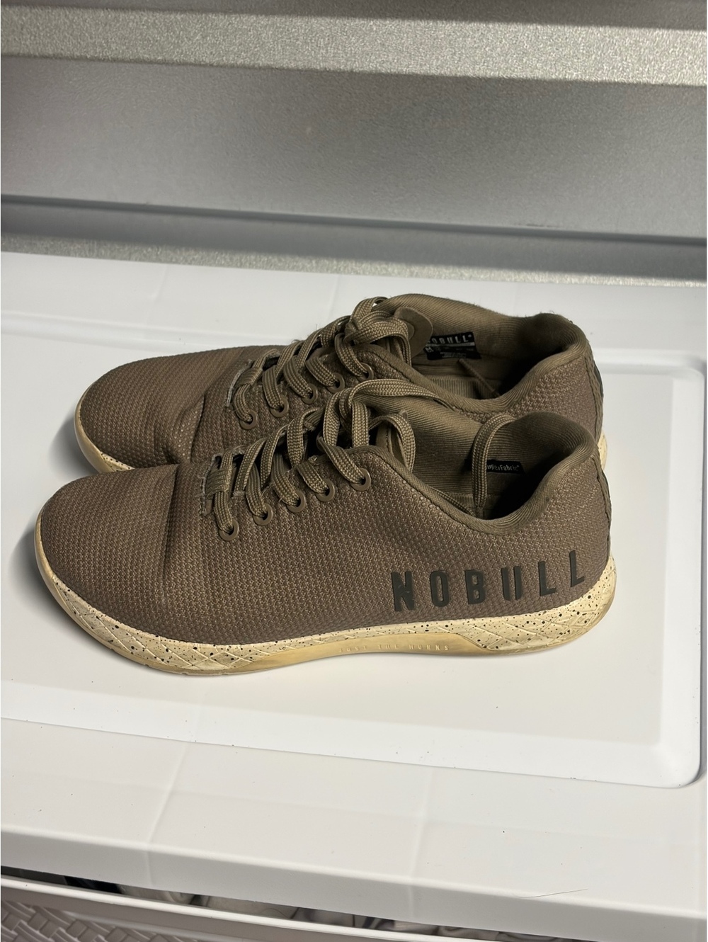 NOBULL Project Trainer Shoes Brown/Taupe Men’s 7.5 Women’s 9 Cross Training